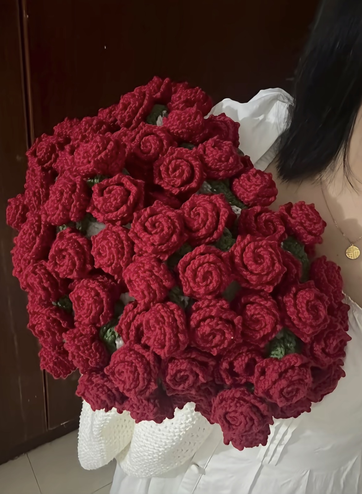 Hand-made Crochet Flower Bouquet Blanket，Sunflower Finished blanket，Rose Bouquet Finished Blanket ,lily of the valley Finished blanket,Wedding Gift，Valentine's Day Gifts