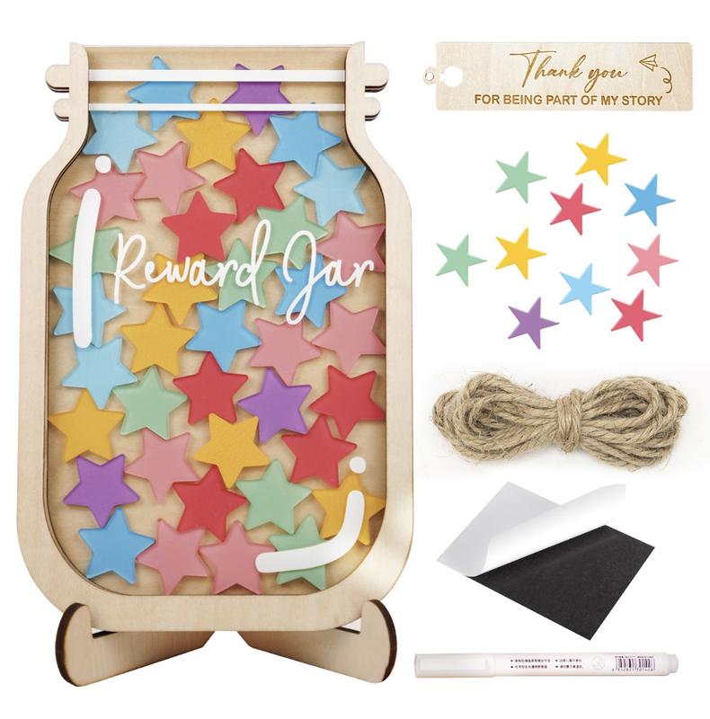 Toddlers Reward Jar Chart For Kids, Personalized Gift For Teacher, Back to School Gift, Classroom Jar Reward System for Boys Girls Positive Behavior
