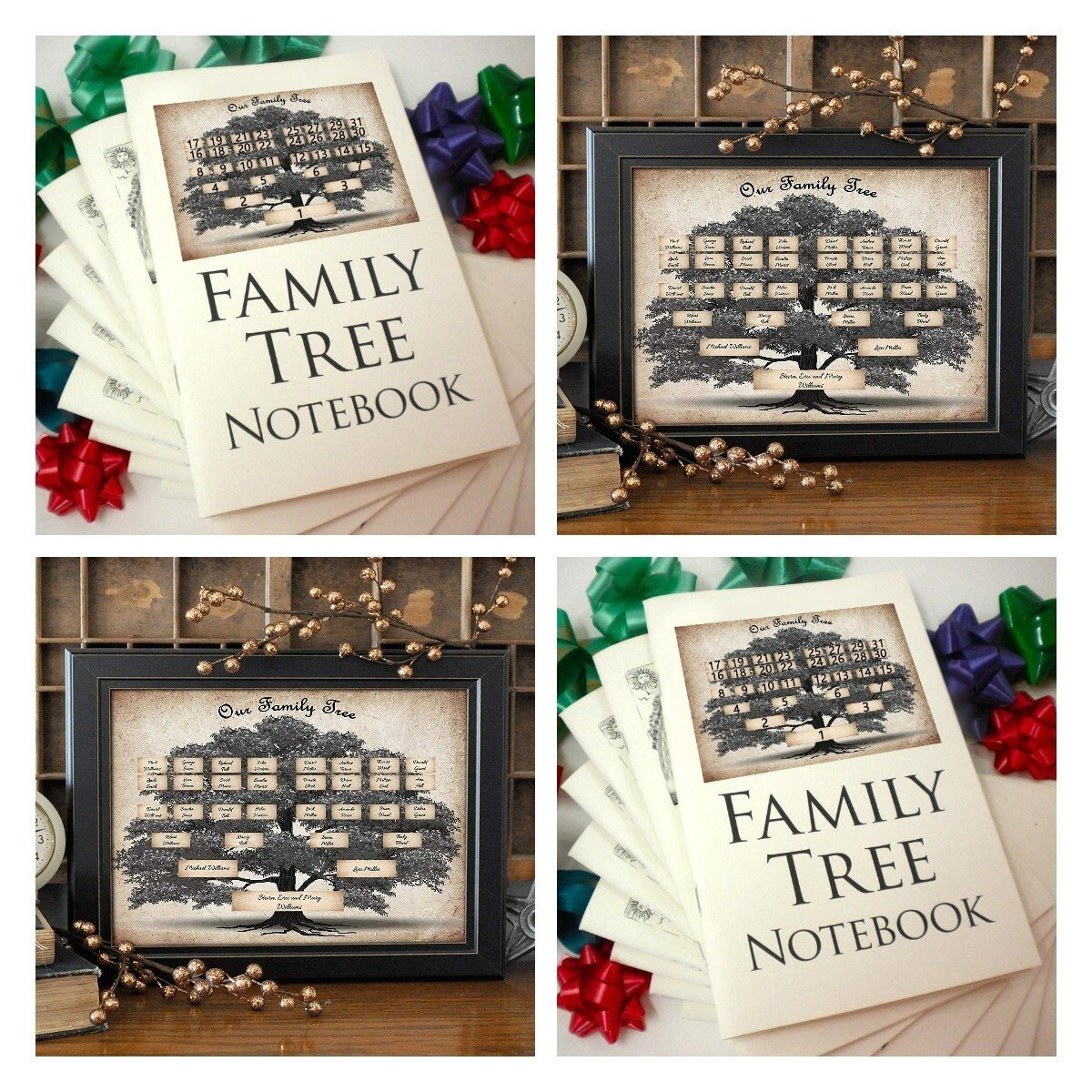 🎁2023-Christmas Hot Sale🎁 2023 Family Tree Notebook - Memories Of Ancestors