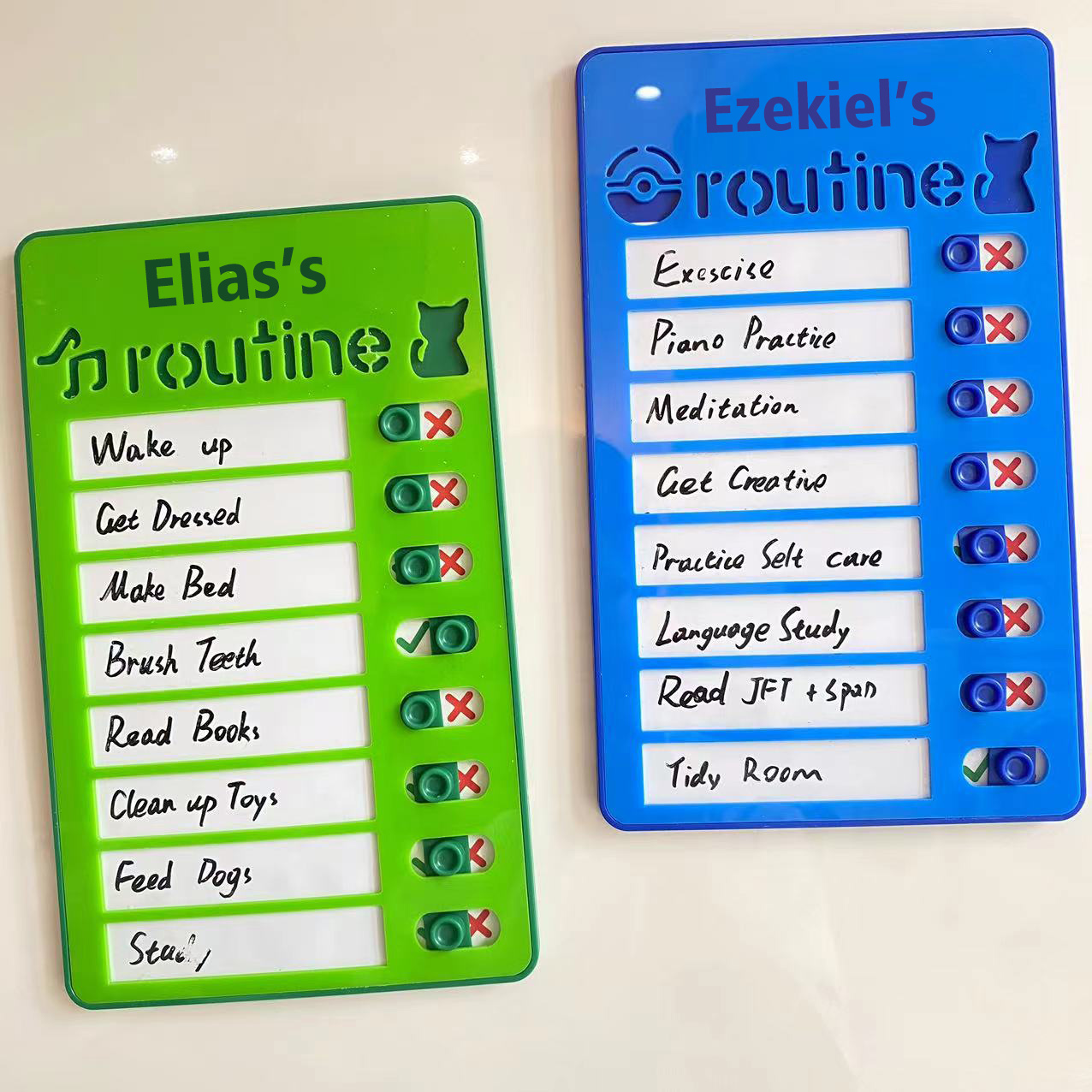 🔥Last Day Promotion 50% OFF-Magnetic Dry-erase Daily Routine Chart