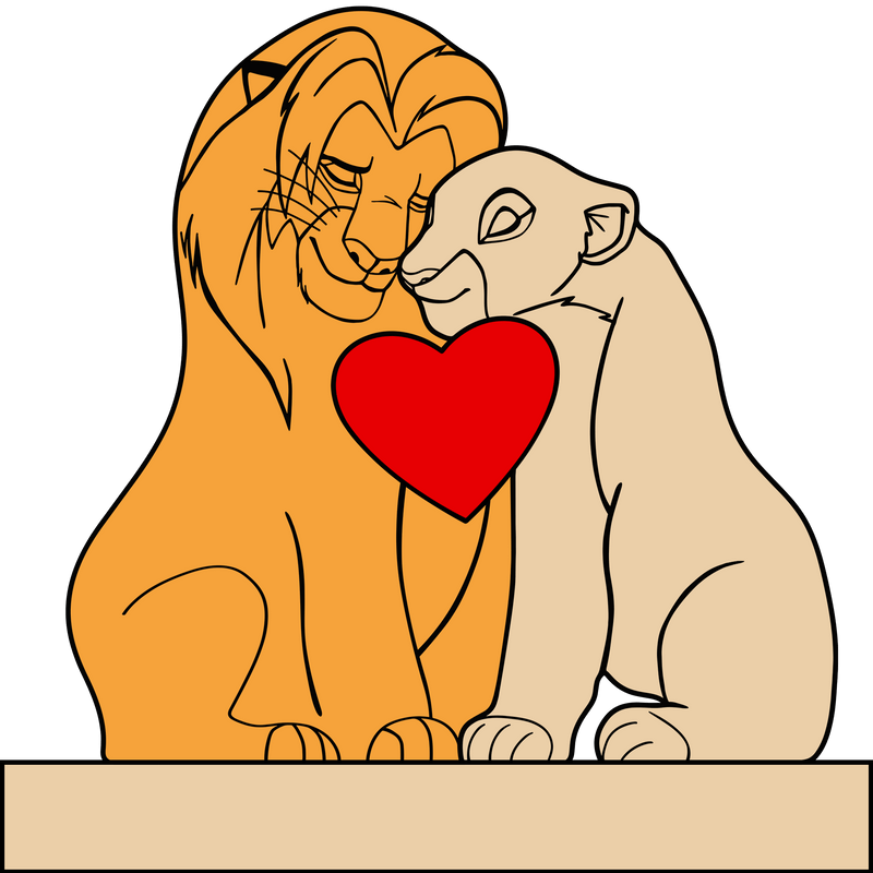 Family - The Lion Pet - Personalized Wooden Puzzle