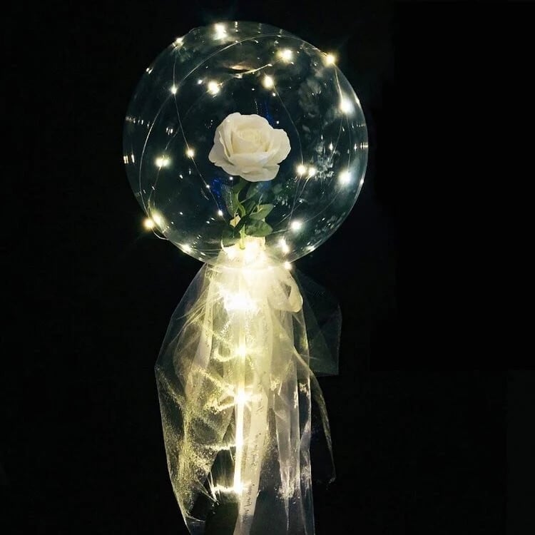 💕2024 Valentine's Day Hot Sale 🎈LED Luminous Balloon Rose Bouquet