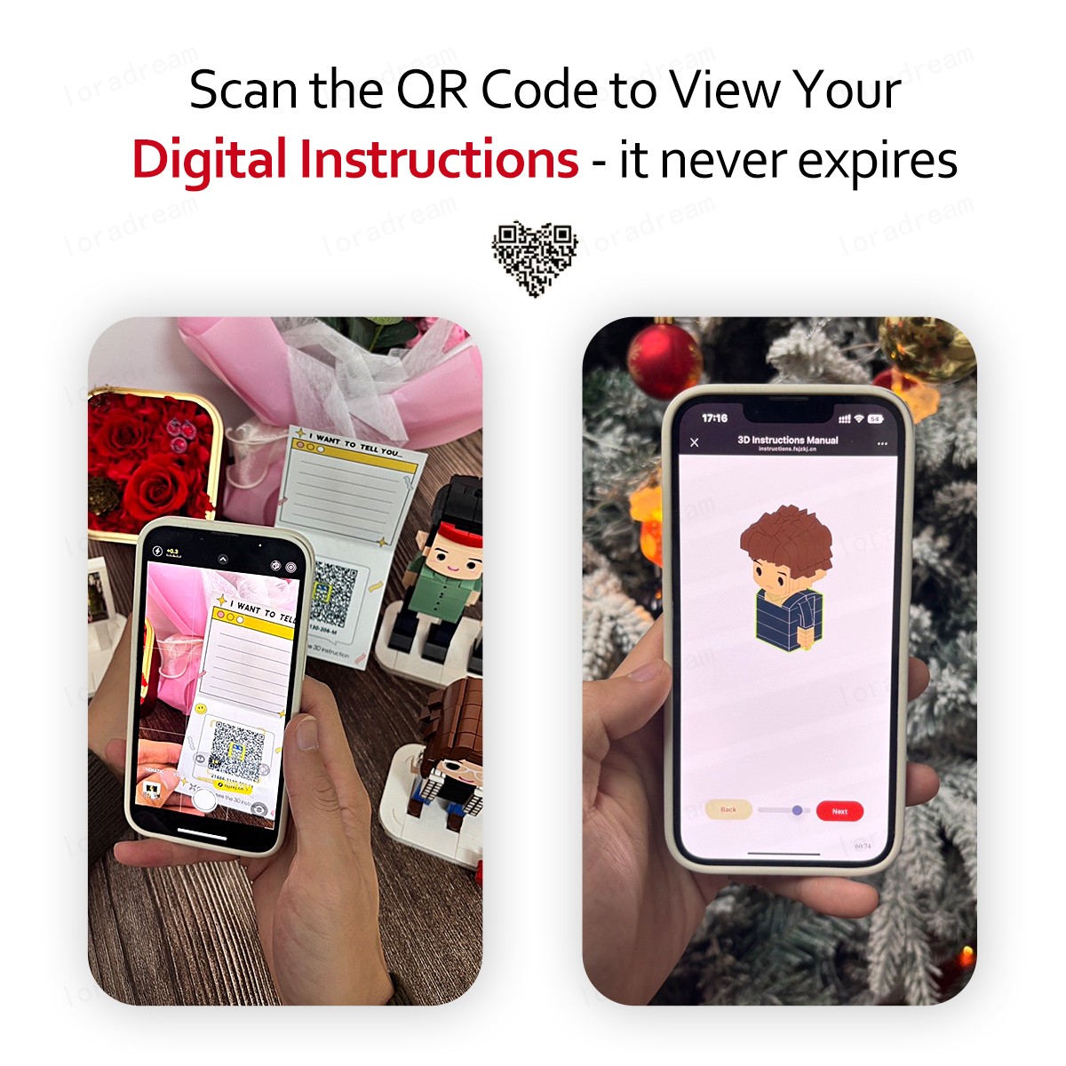 Custom Brick Set From Your Favorite Photo, Personalized Minifigure, Perfect Memory Gift For Valentine's Day, LEGO Sets