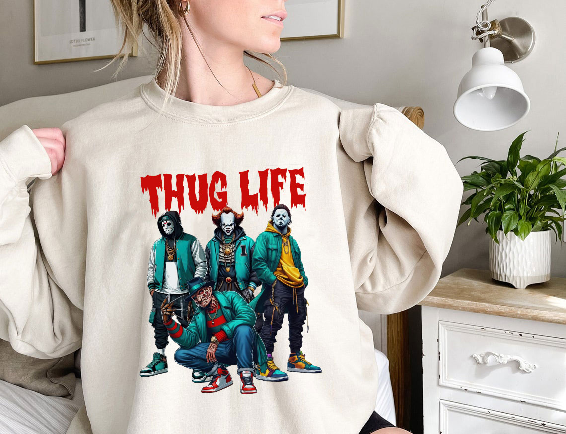 Thug Life Horror Ver 5 – Sweatshirt, Tshirt, Hoodie
