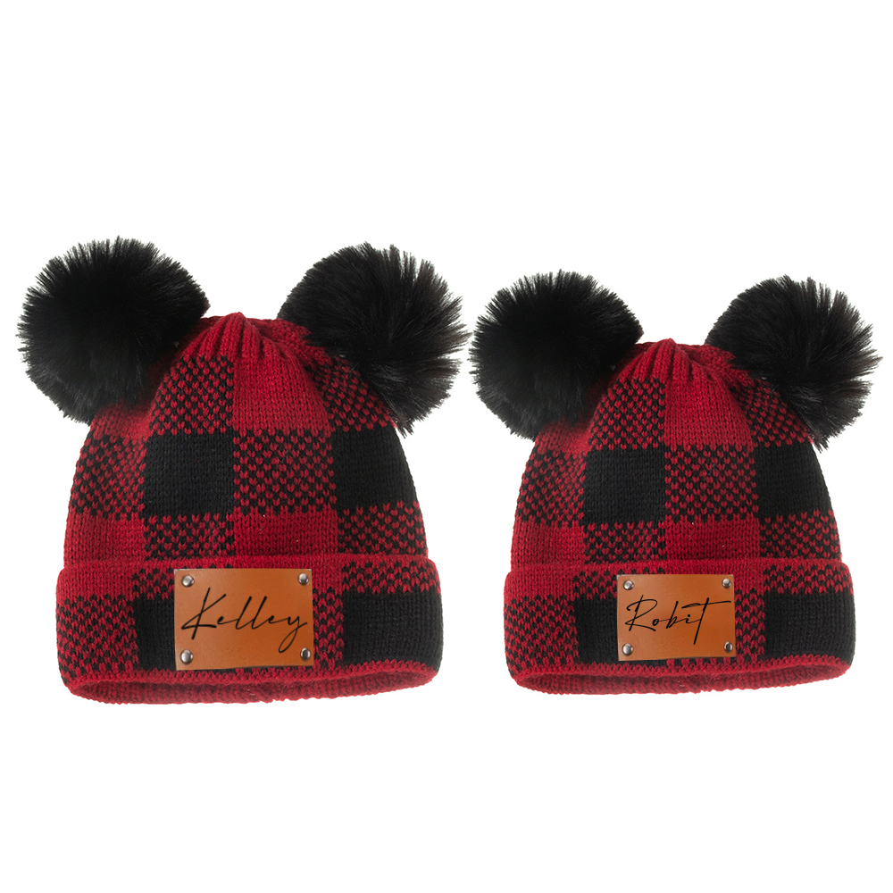 Personalized Adult &Kids Hats- Custom Name Hat- Winter Gift- Custom Knit Hat Custom Gift for Kids MaMa, Christmas Gift