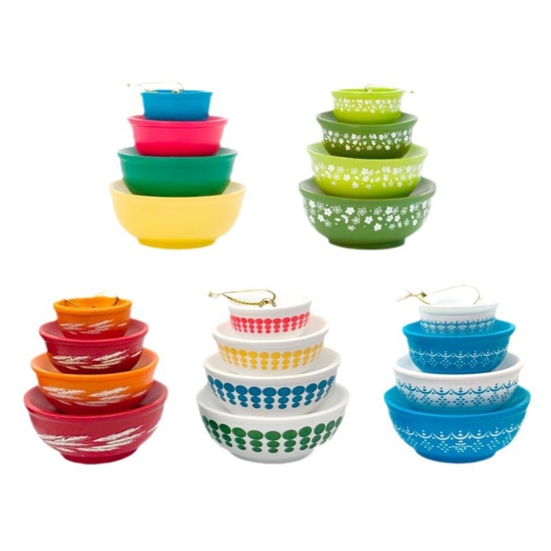 🔥65% OFF🎄Miniature Vintage Stacking Bowl Christmas Tree Pendant