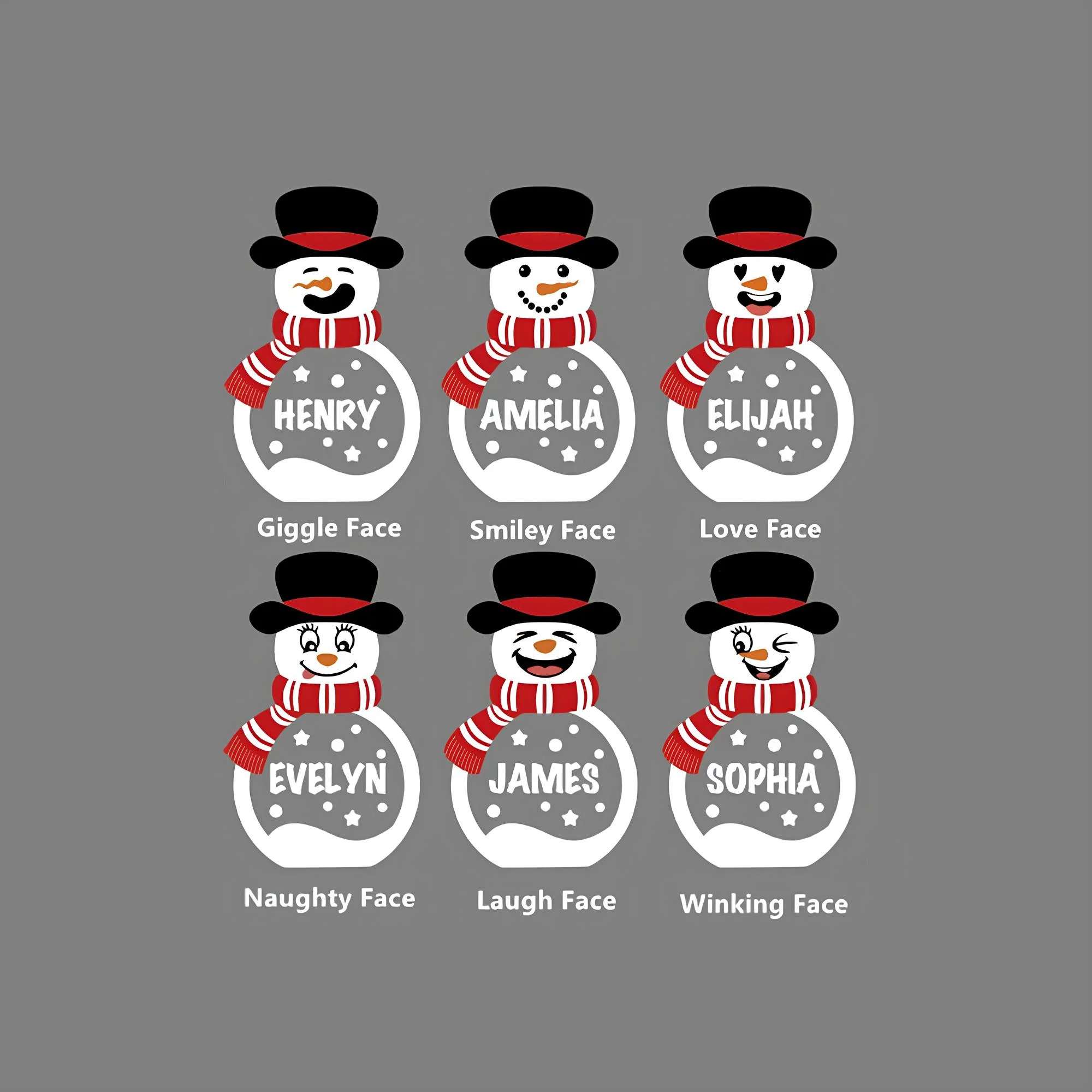 Personalized Snowman Wooden Decoration with LED Light Tabletop Winter Name Block Sign Holiday Party Supplies Christmas Gift for Family