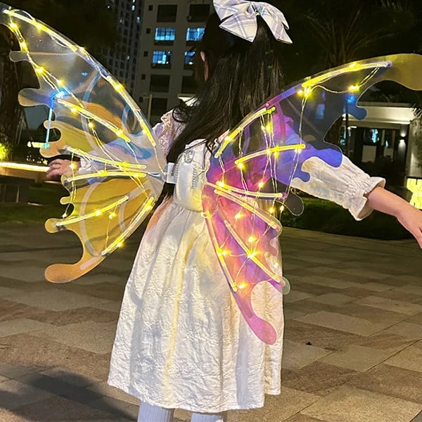 (🎁2023-Christmas Hot Sale🎁)Electric Butterfly Wings With Music Lights