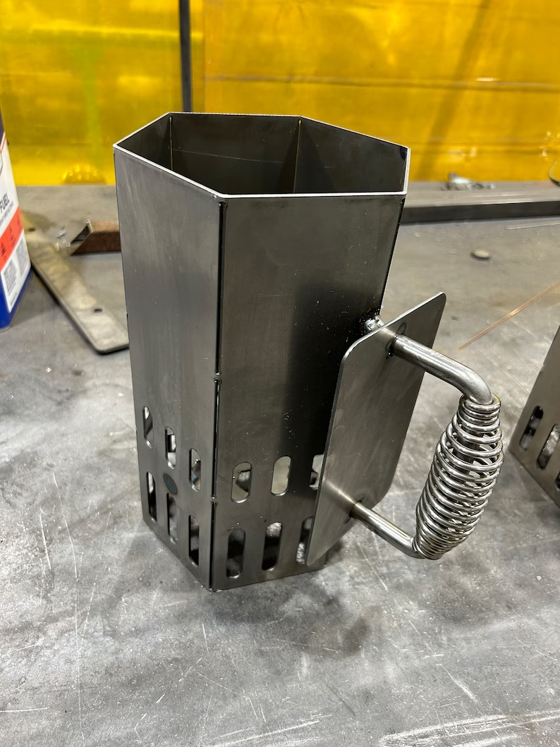 Charcoal Fire Starter - Metal BBQ Smoker