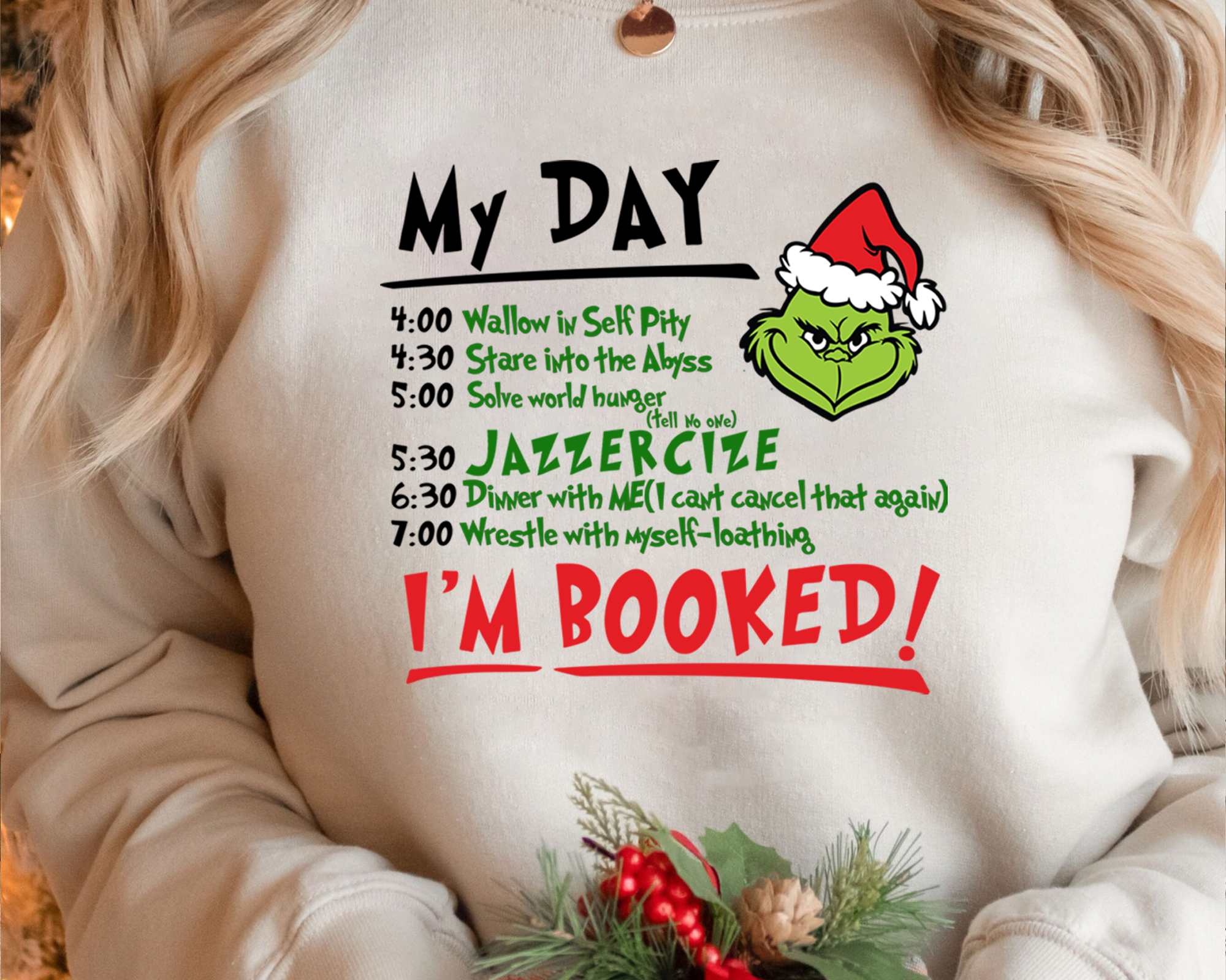Christmas My Day I'M BOOKED T-Shirt/Sweatshirt/Hoodie【BUY 2 GET FREE SHIPPING】