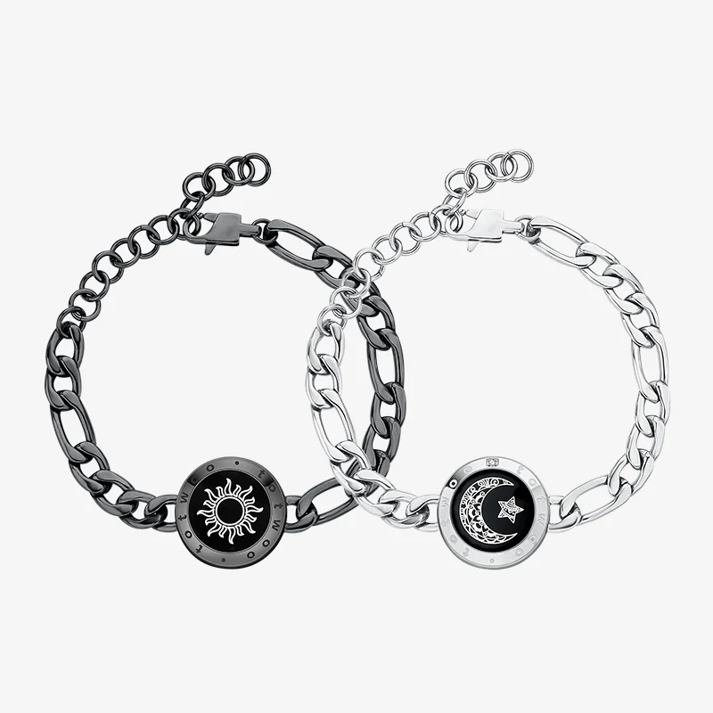 Sun&Moon Long Distance Smart Vibration Bracelets with Milan Rope(30% OFF)