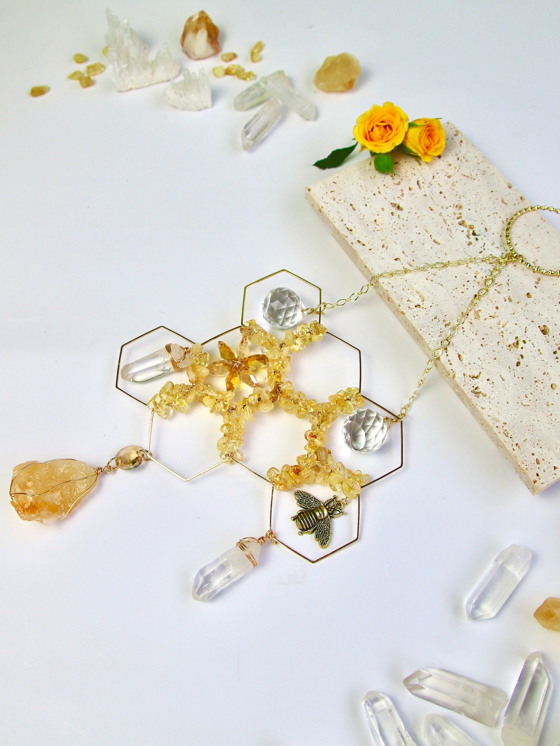 2023 Honeycomb Crystal Decor-Perfect Gift