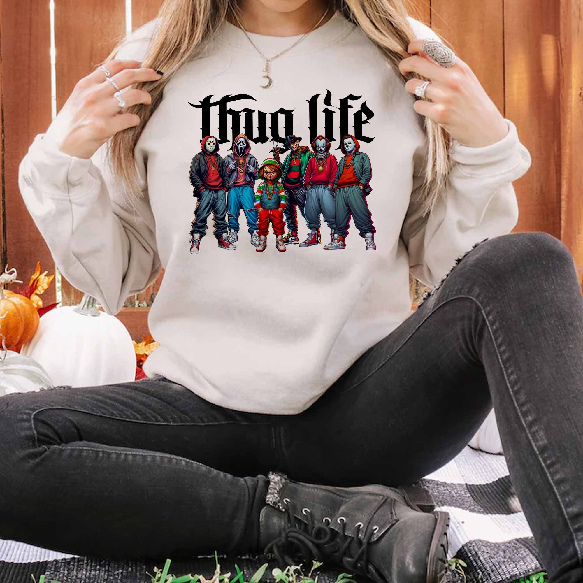 Thug Life Horror Ver 8 – Sweatshirt, Tshirt, Hoodie