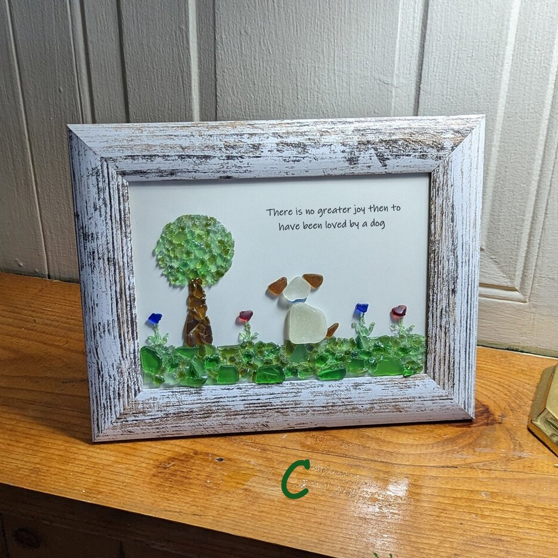 🔥Early Xmax Sale 49% OFF🥰Sea Glass Art, Unique Gift for Dog Lovers