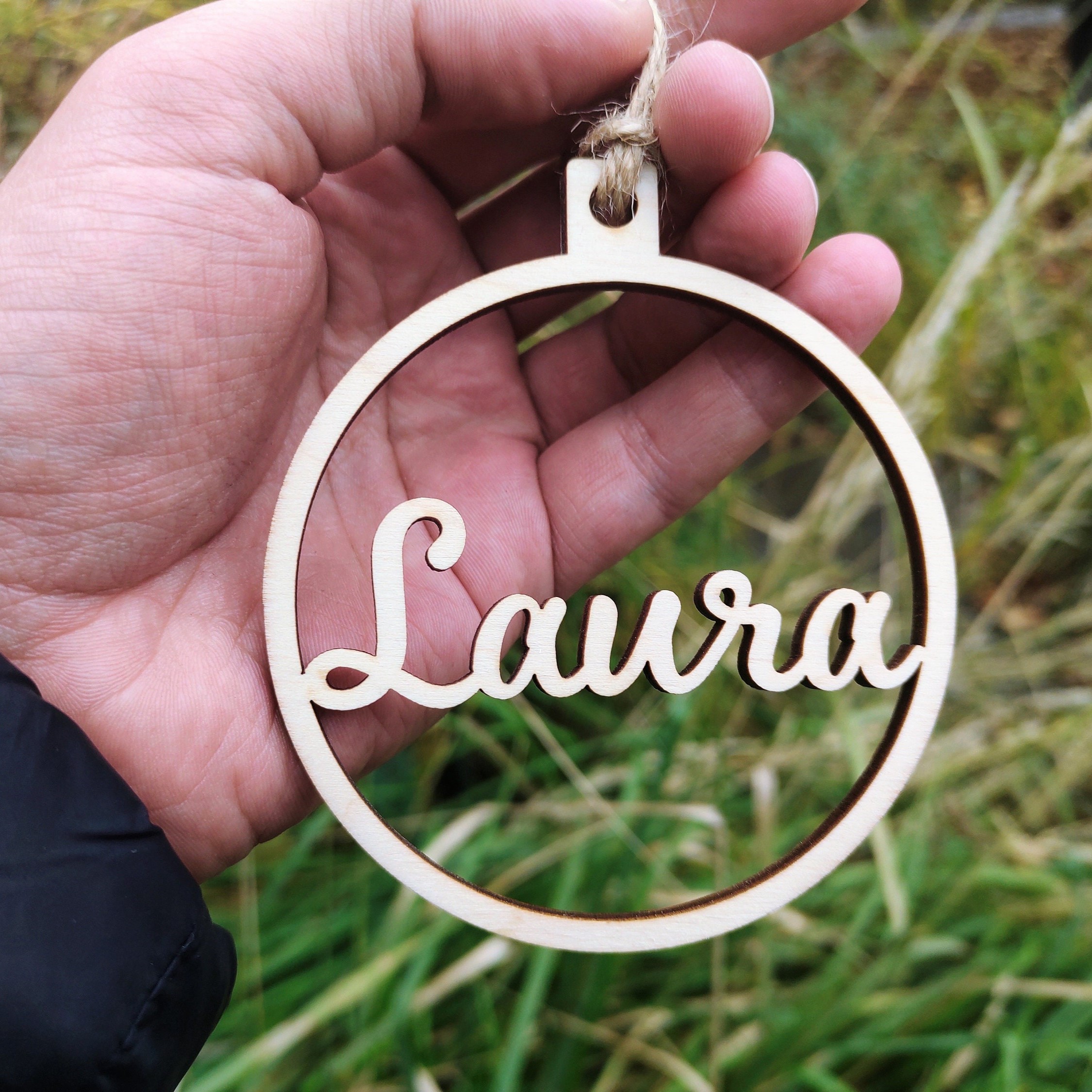 Personalized Wooden Christmas Ornaments 