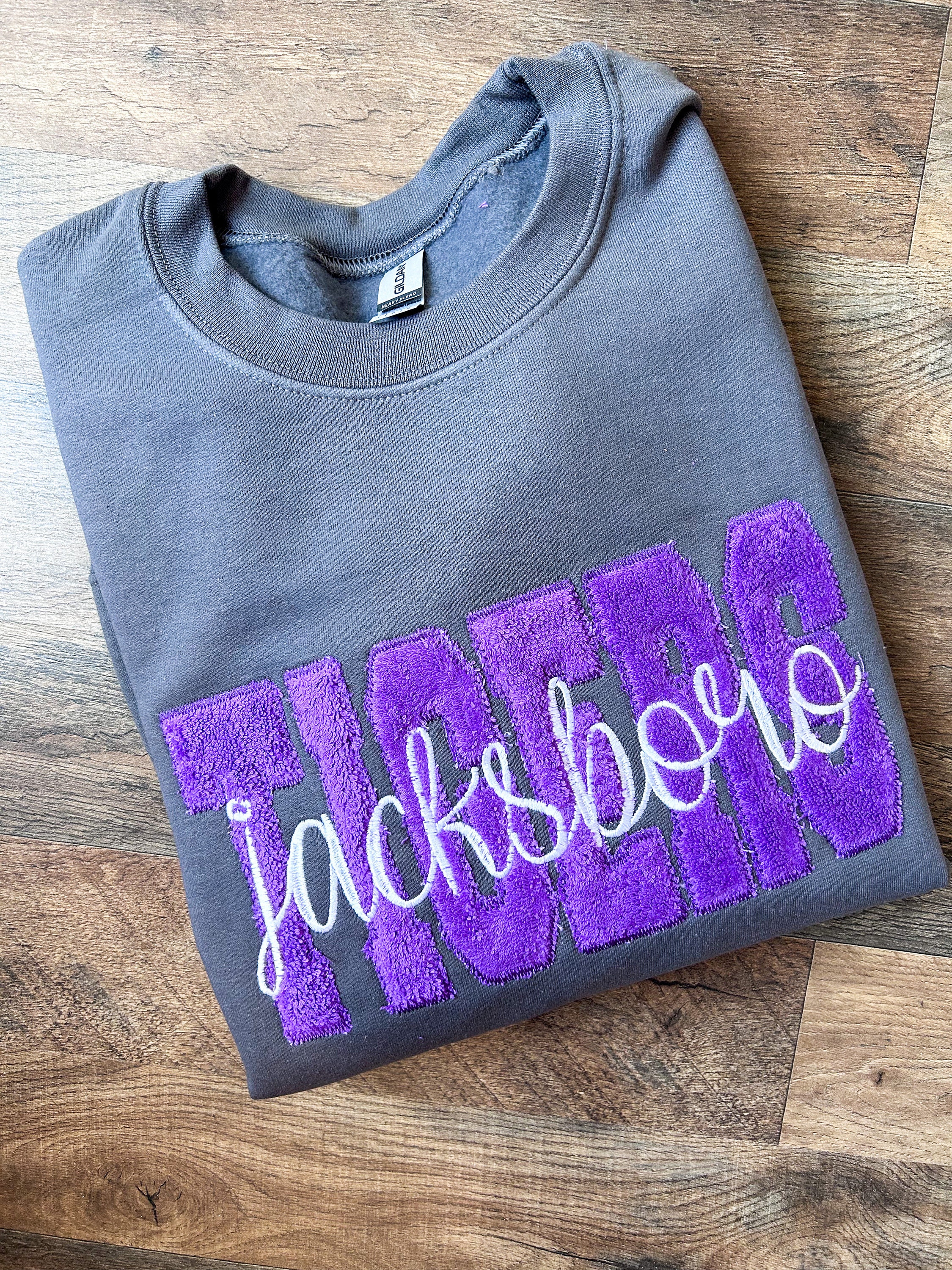 Custom Applique patch sweatshirt