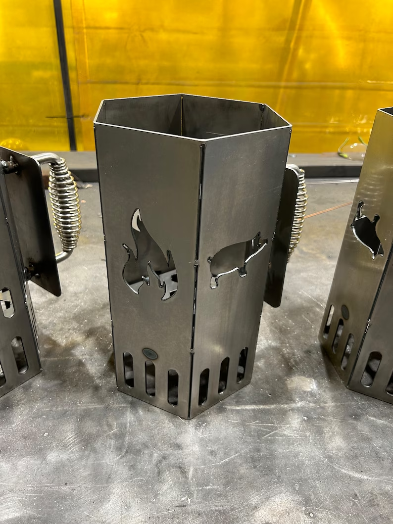 Charcoal Fire Starter - Metal BBQ Smoker