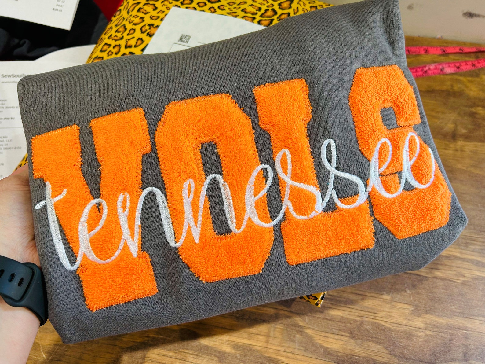 Custom Applique patch sweatshirt