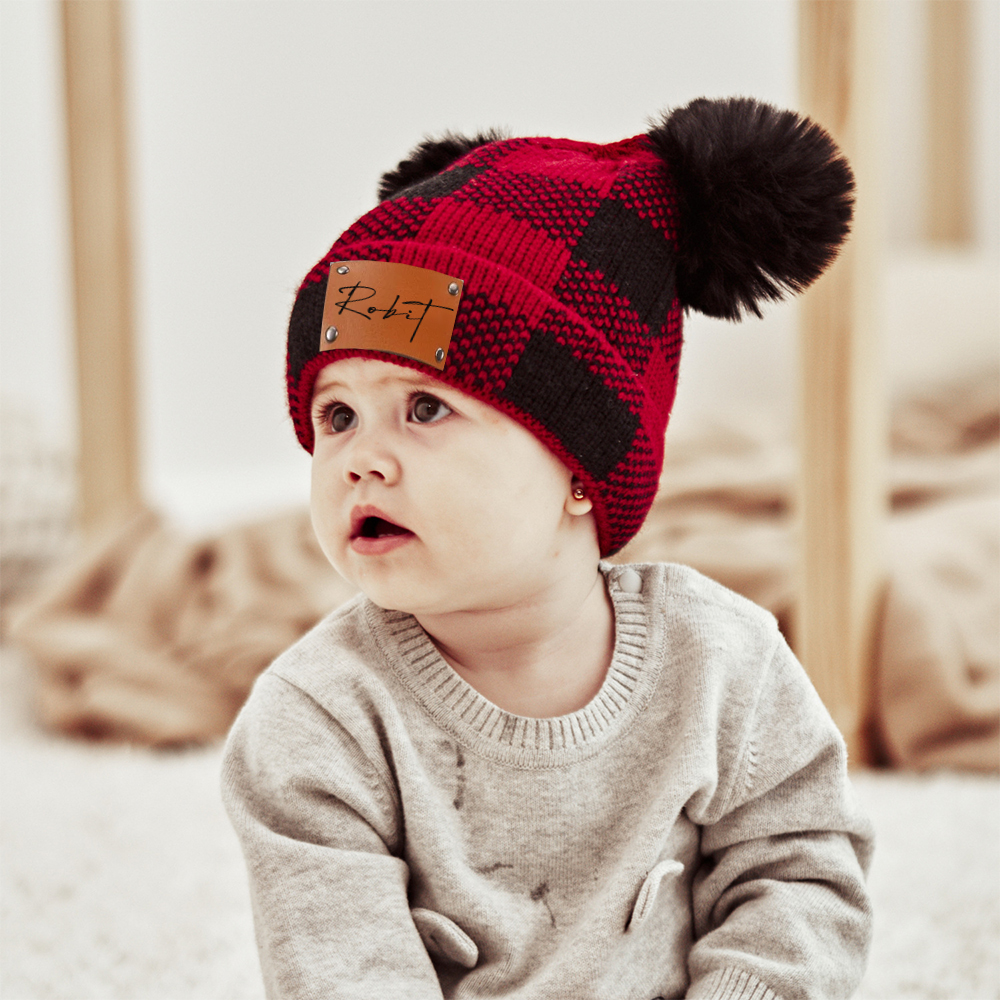 Personalized Adult &Kids Hats- Custom Name Hat- Winter Gift- Custom Knit Hat Custom Gift for Kids MaMa, Christmas Gift