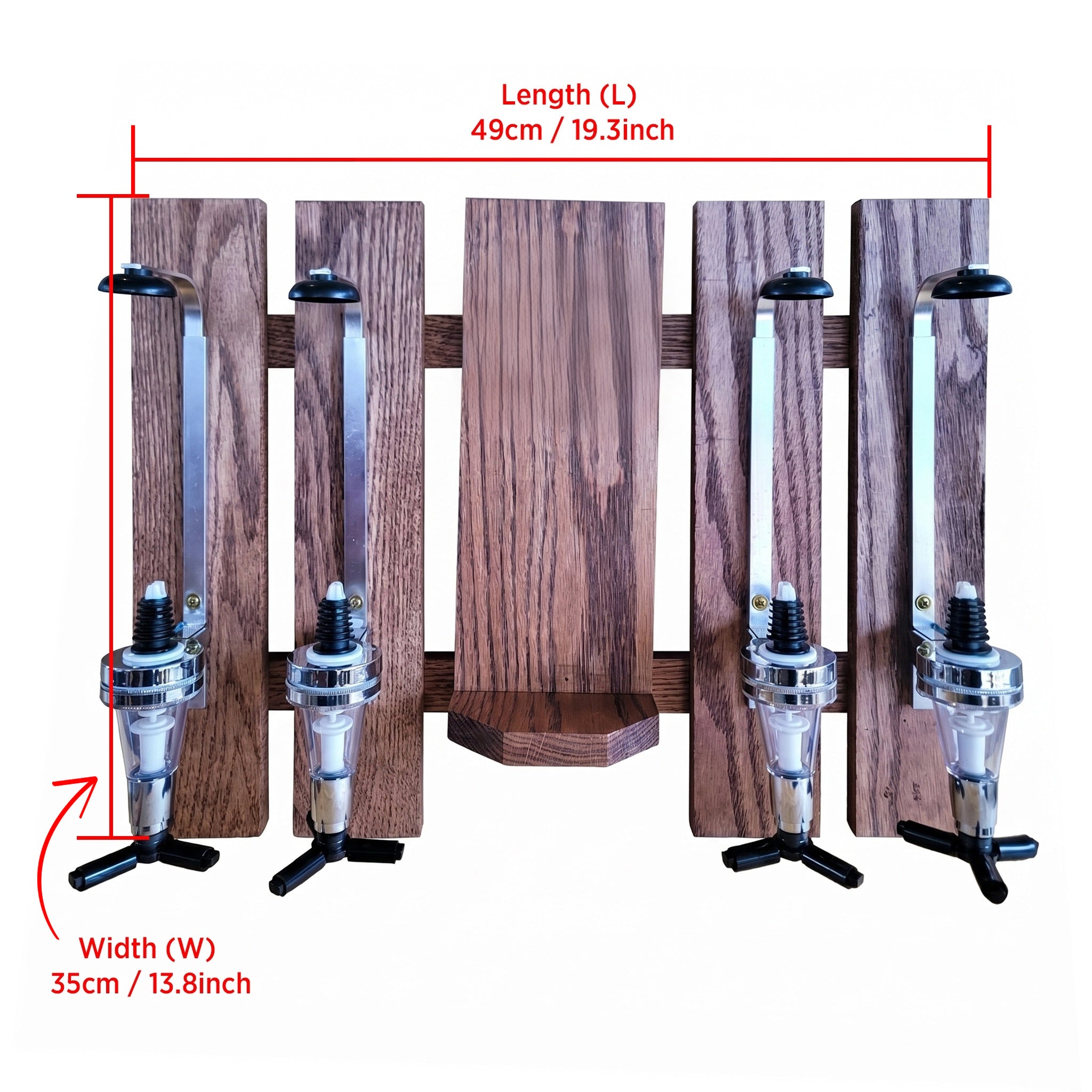 Personalized Wall Mount Liquor Dispenser - Dispenser for Bar Decor