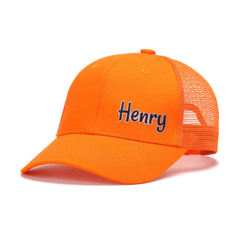 Personalized Leather Patch Kid Hat for Summer