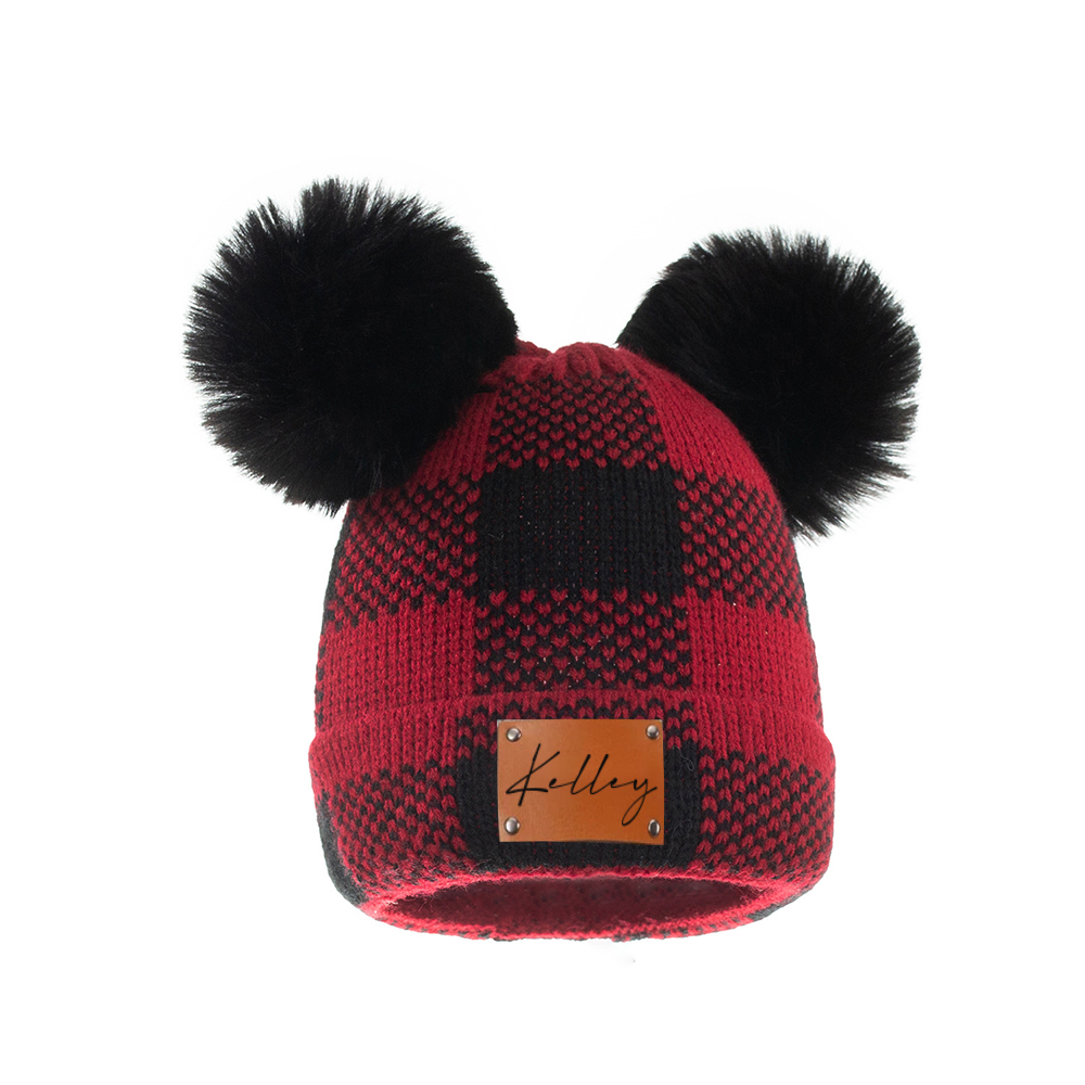 Personalized Adult &Kids Hats- Custom Name Hat- Winter Gift- Custom Knit Hat Custom Gift for Kids MaMa, Christmas Gift