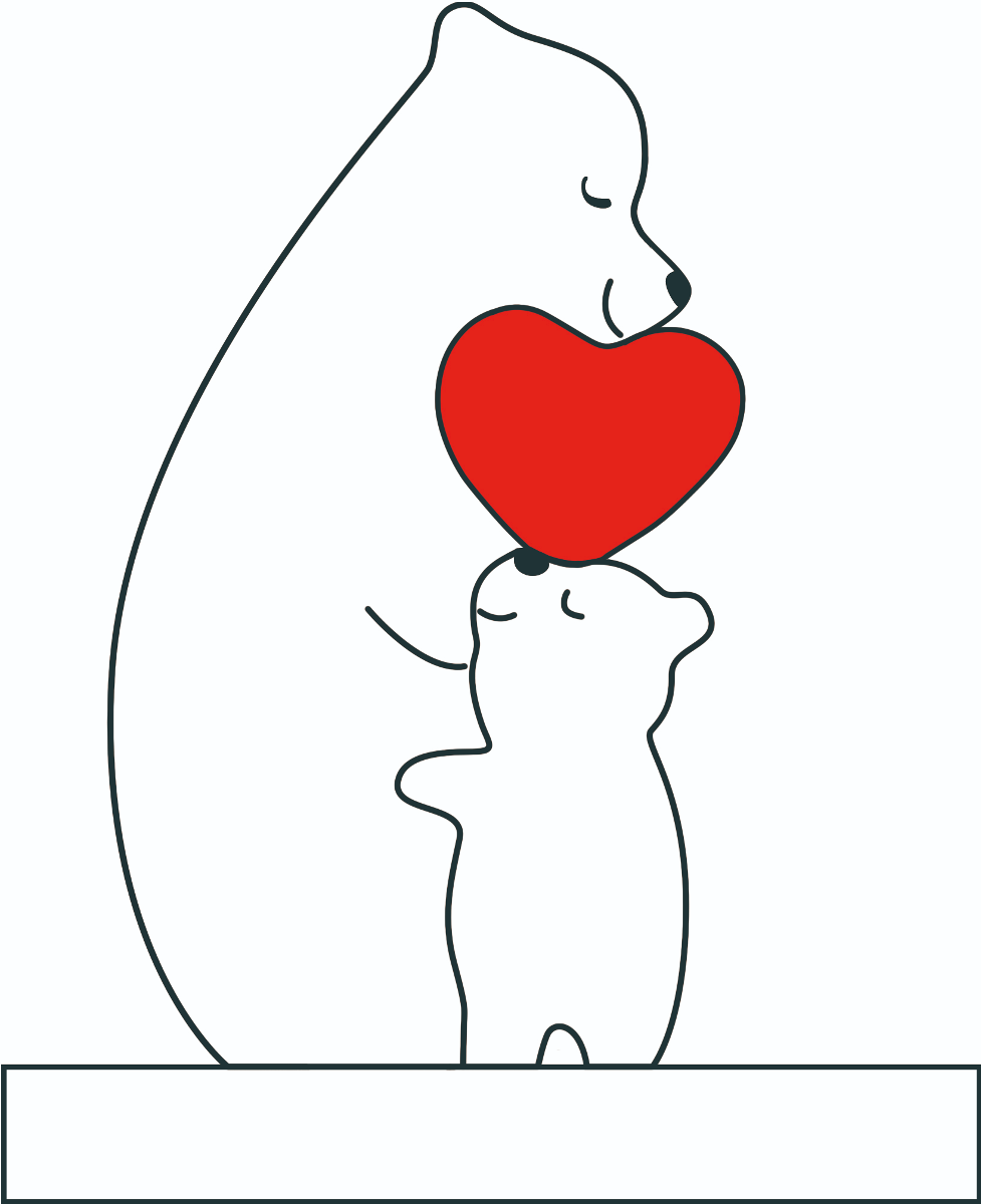 Personalized Single Parents Ver 2 Family With Stand - Puzzle Wooden Bear Family - Wooden Pet Carvings