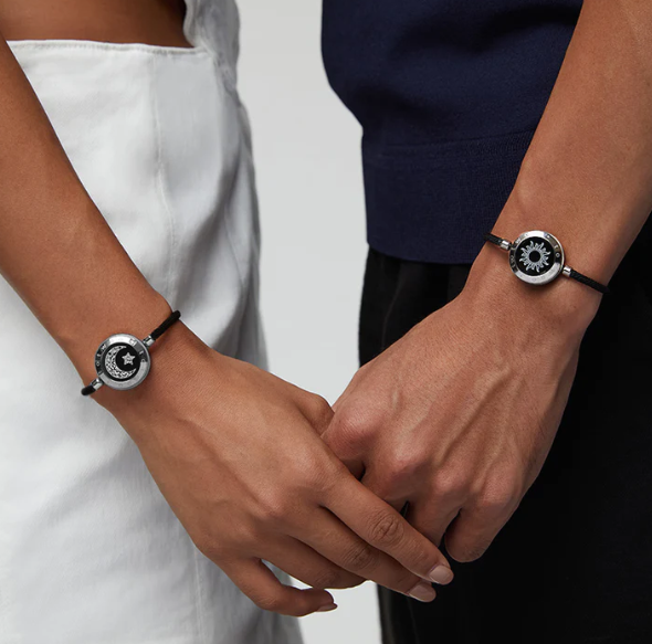 Sun&moon Long Distance Smart Vibration Bracelets with Milan Rope (30% OFF)