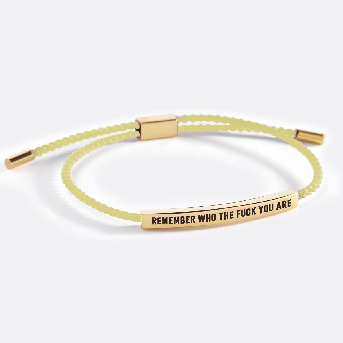 Bold Remember Who the F♥ck You Are Inspire Bracelet