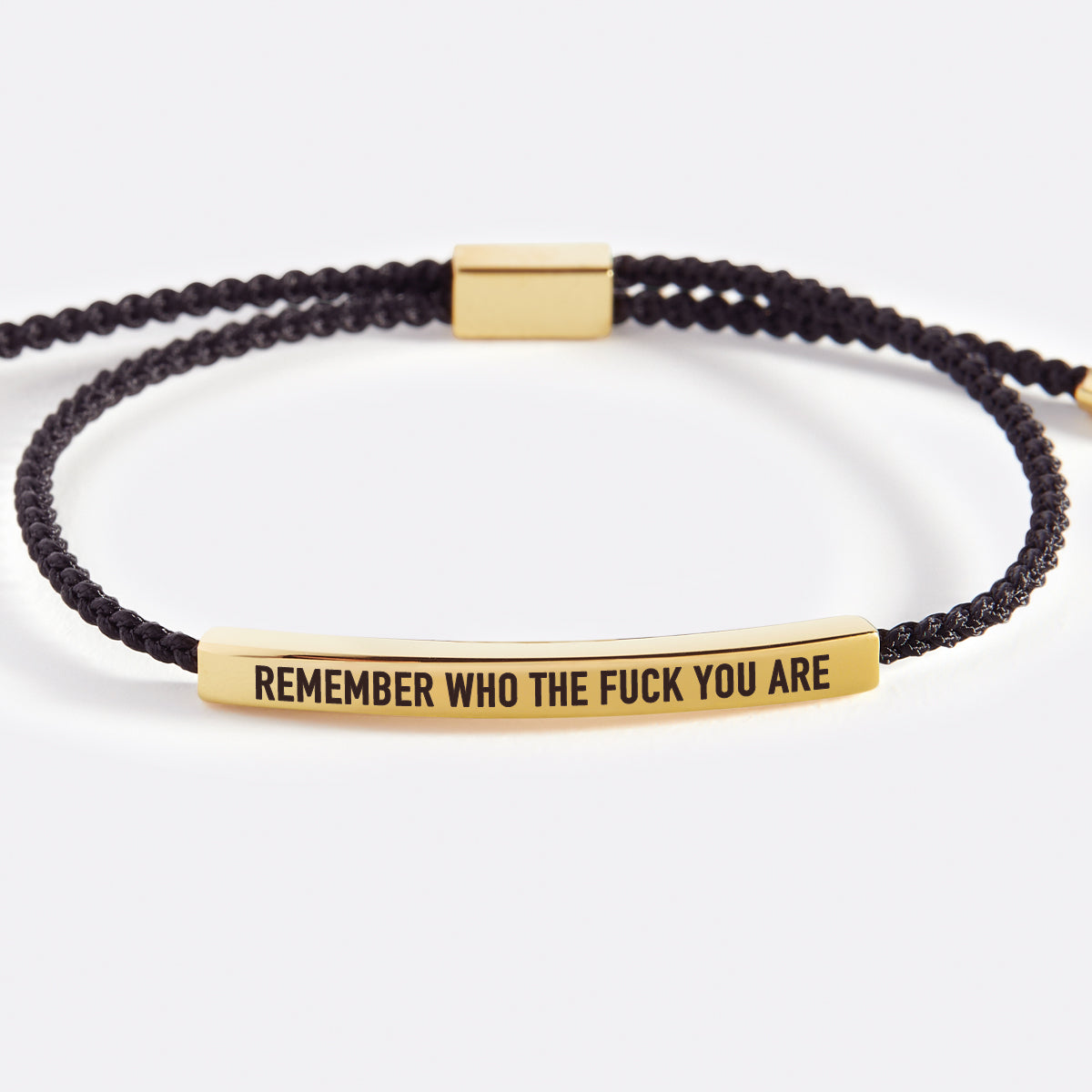Bold Remember Who the F♥ck You Are Inspire Bracelet