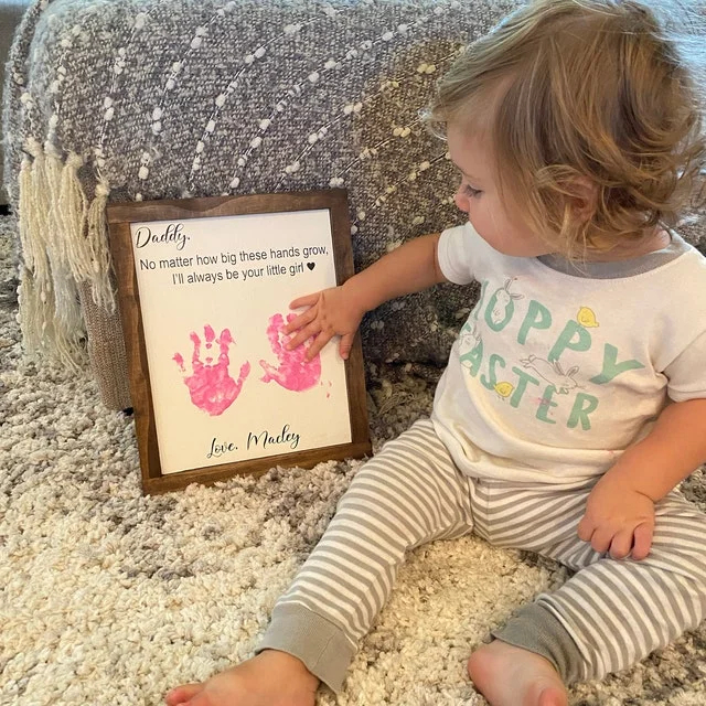 Personalised Father's Day Handprint Sign