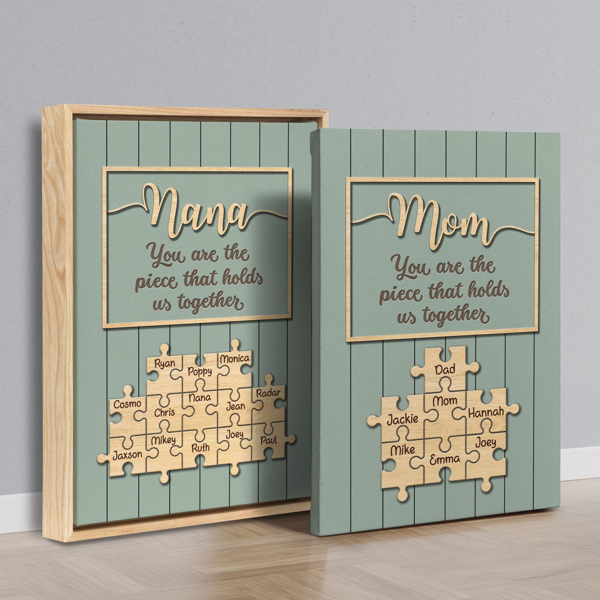 Mom & Grandma Puzzle – A Beautiful Canvas Keepsake For Endless Family Fun!