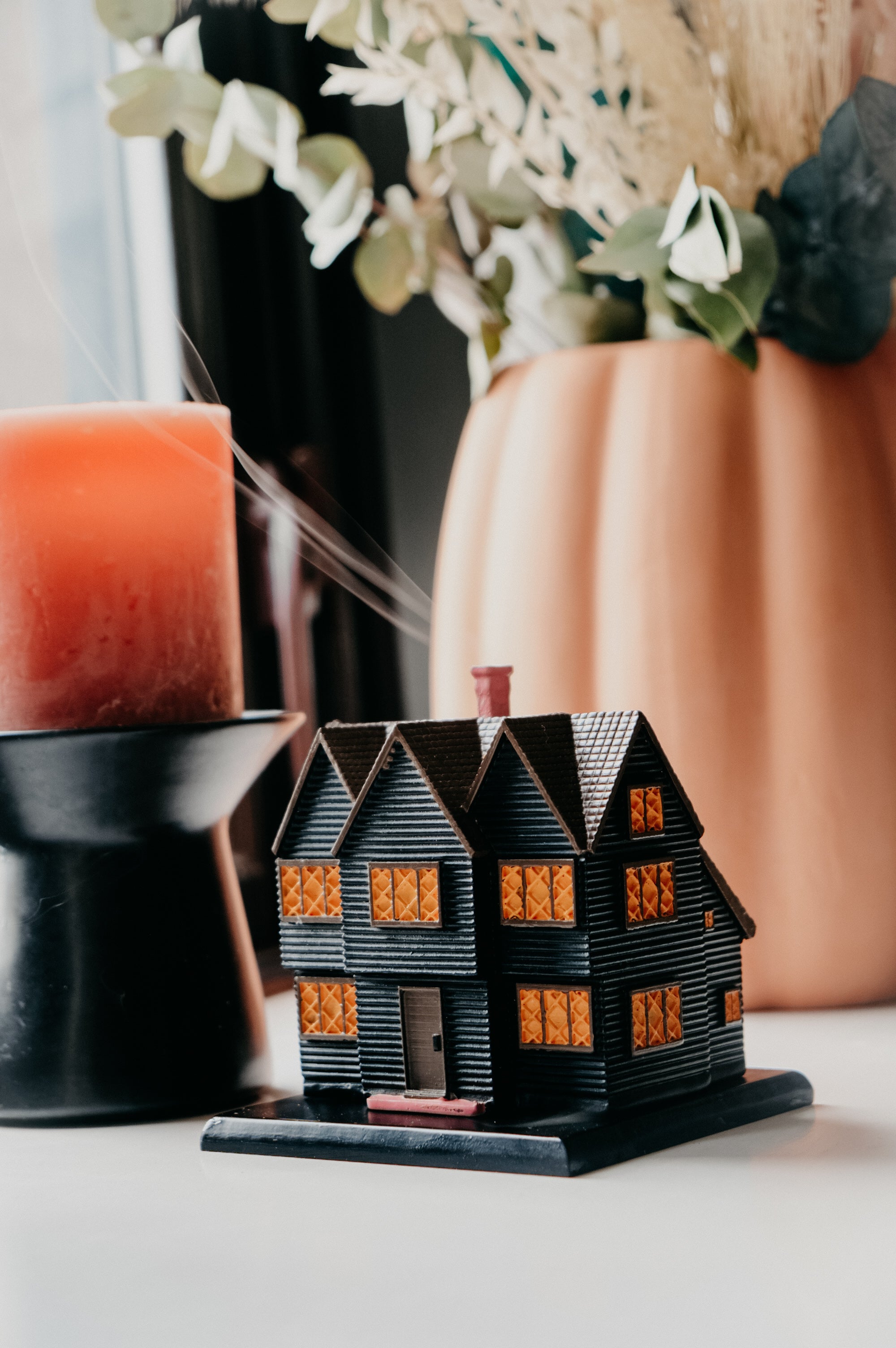 Salem Massachusetts Witch House Halloween Autumn Incense Burner