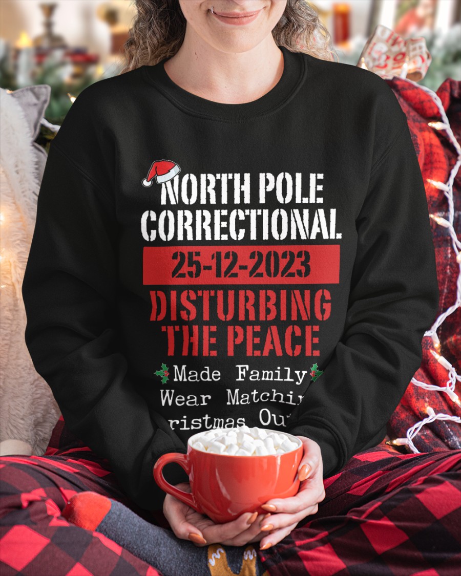 Disturbing The Peace Made Family Wear Matching Christmas Outfits 