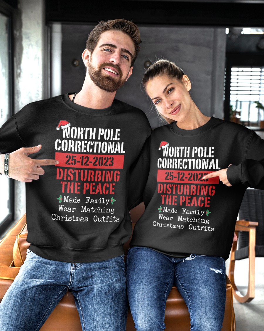 Disturbing The Peace Made Family Wear Matching Christmas Outfits 