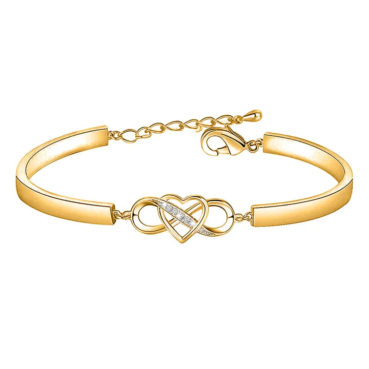 FOR DAUGHTER-IN-LAW - YOU ARE ALSO MY DAUGHTER-IN-HEART INFINITY HEART BRACELET