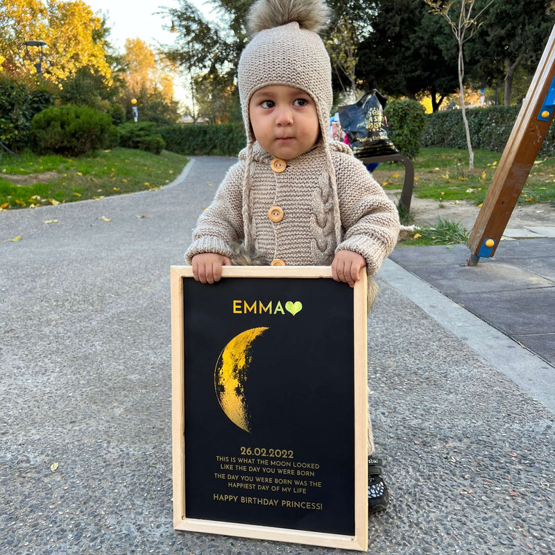 Custom Art Real Moon Phase