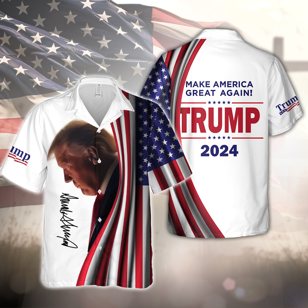 Make America Great Again Trump Signature Hawaii Shirt