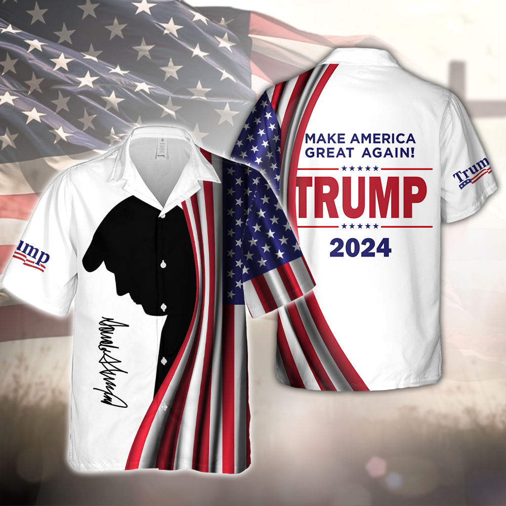 Make America Great Again Trump Signature Hawaii Shirt