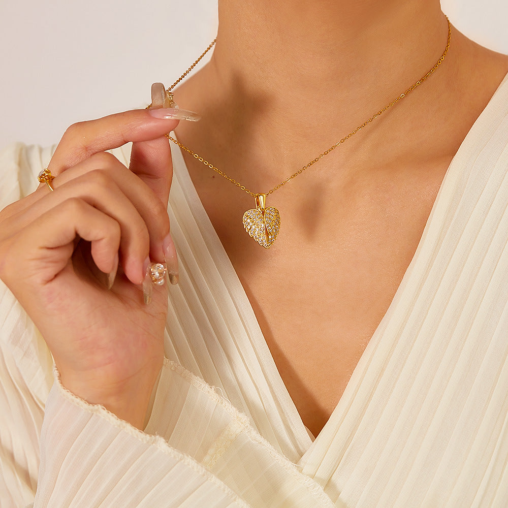 Custom My Angel Necklace with Engraving