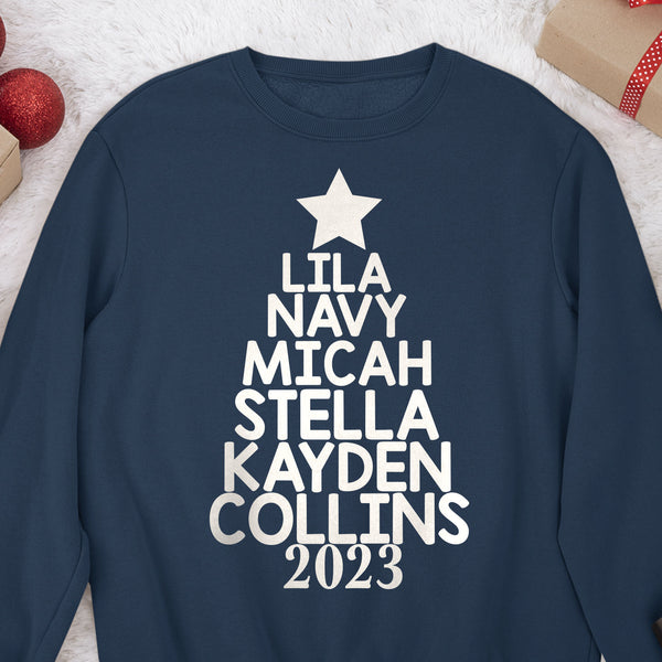 Our Family Christmas Tree 2023 - Personalized Shirt