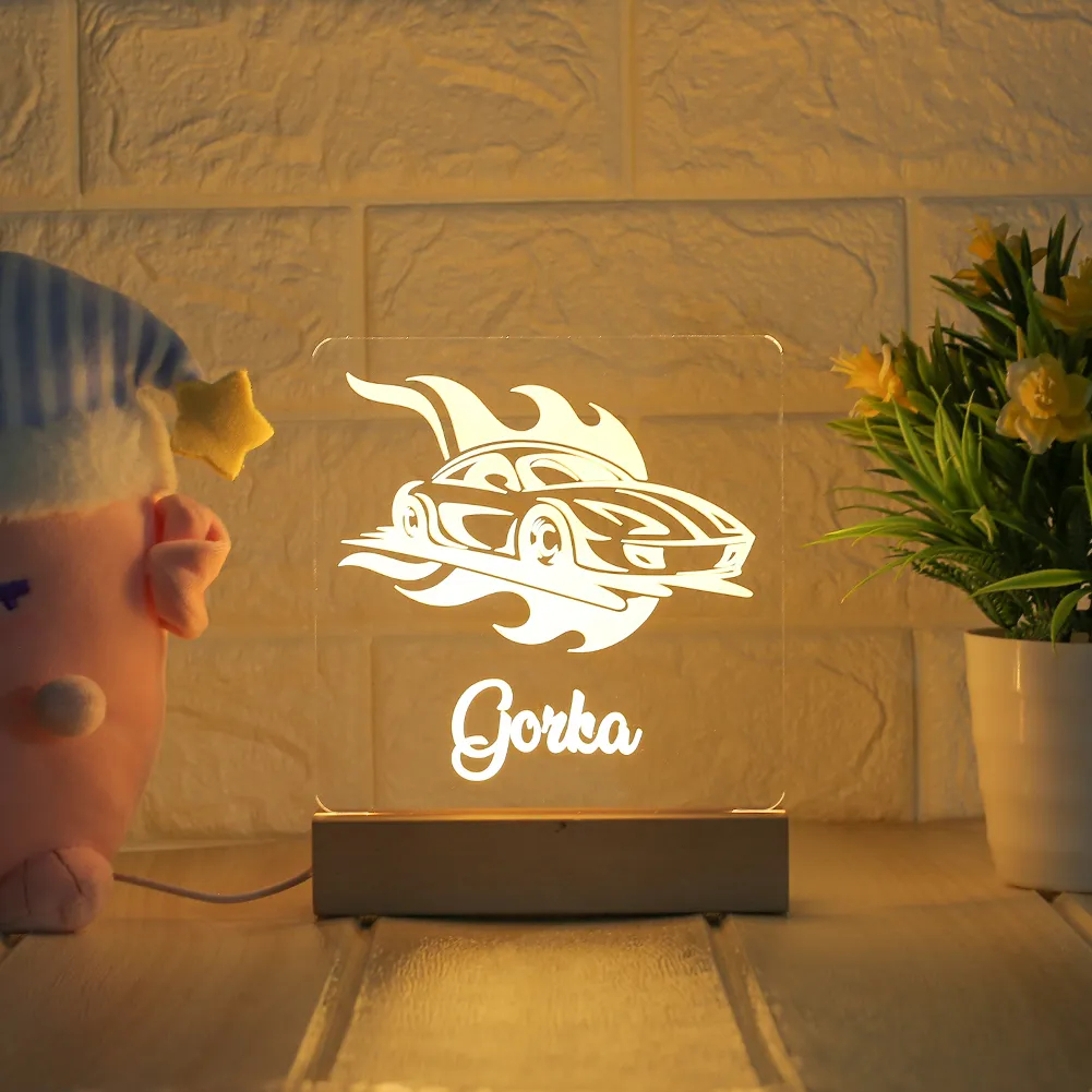 Personalized Nursery Decor Night Lights