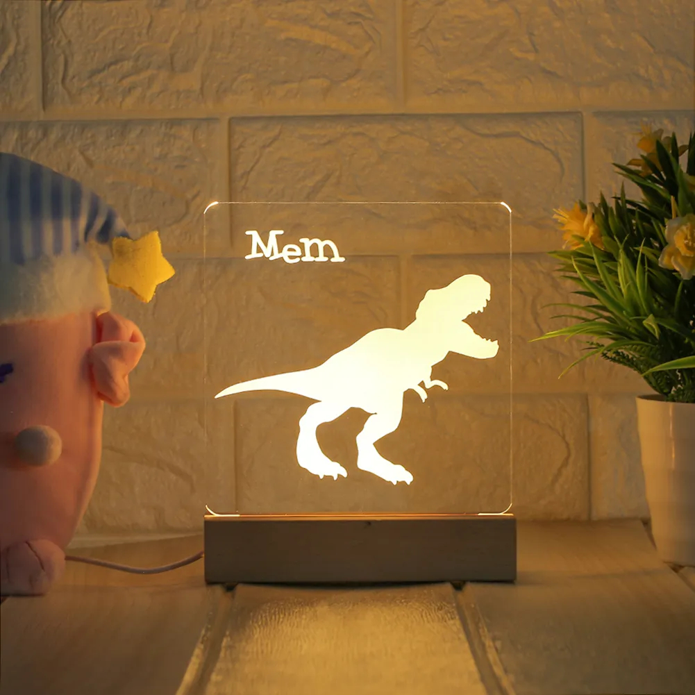 Personalized Nursery Decor Night Lights