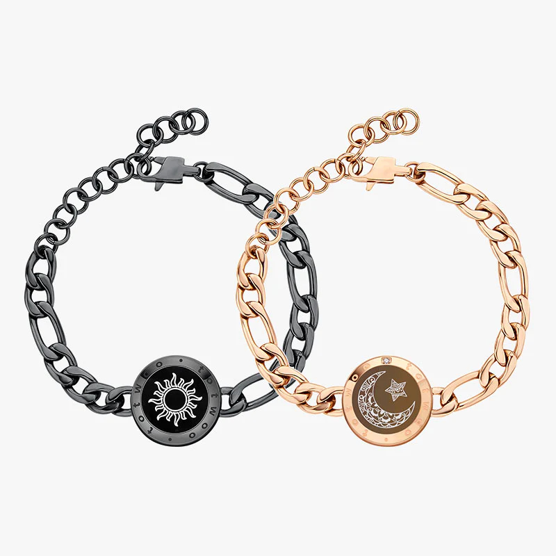 Sun&Moon Long Distance Smart Vibration Bracelets with Milan Rope(30% OFF)