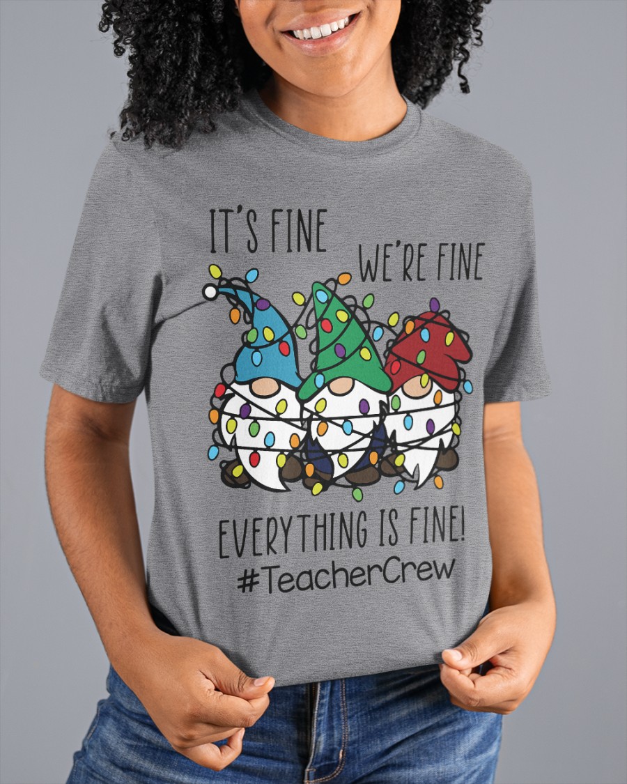 Personalized Christmas Shirts :"IT'S FINE,WE're FINE ,EVERYTHING IS FINE"