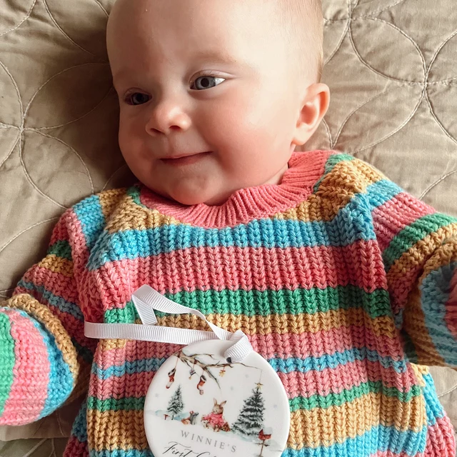 Personalized Baby's First Christmas Ornament | KKDec07