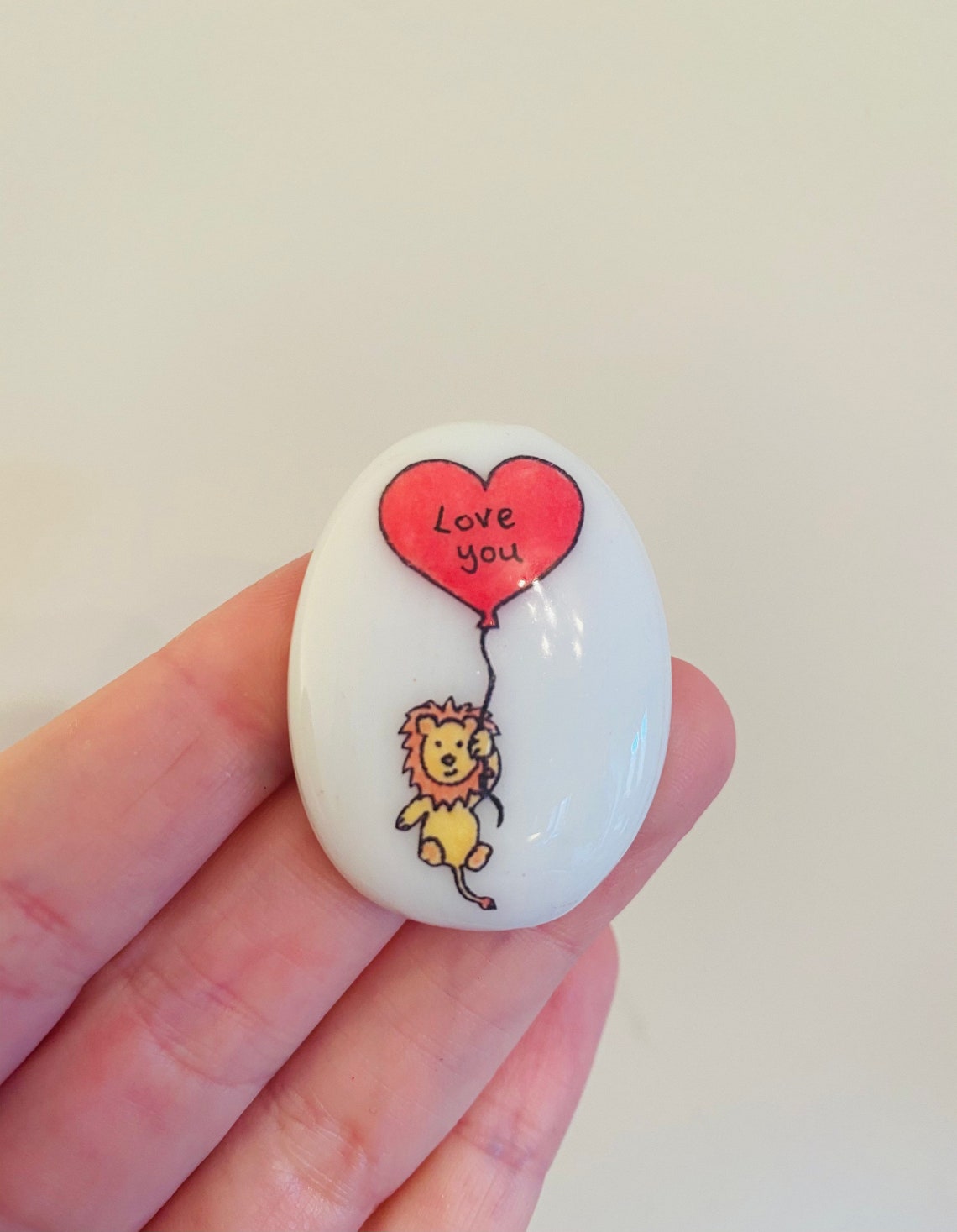 Personalised Animal Heart Stone❤