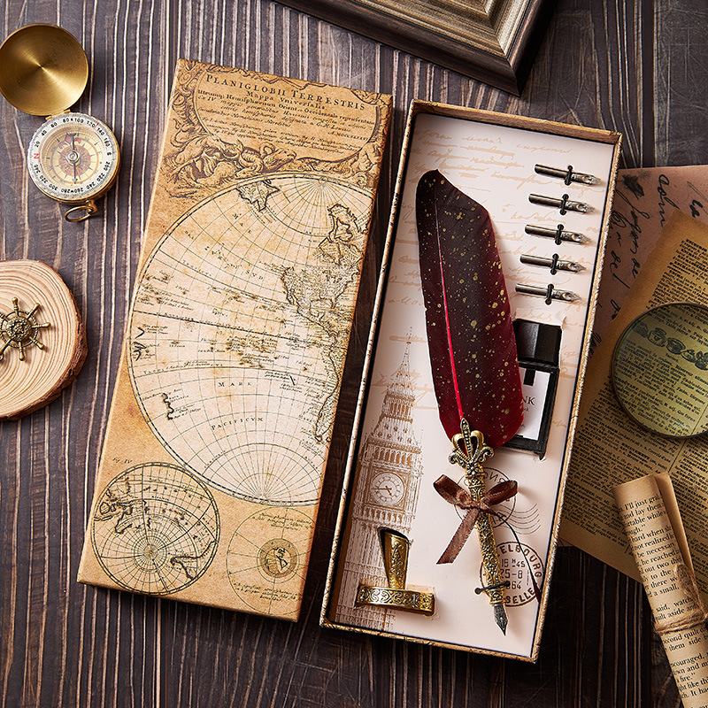 🎄🎅Early Christmas Sale 50% OFF - Vintage Quill Feather Pen