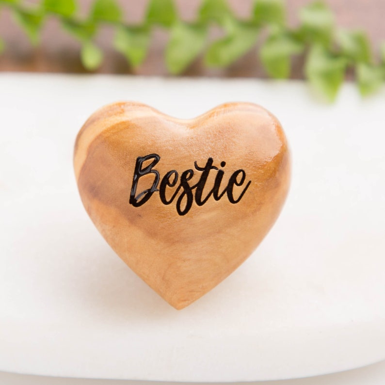 Pocket Hug Wooden Heart Token--Thanksgiving gifts, Christmas gifts