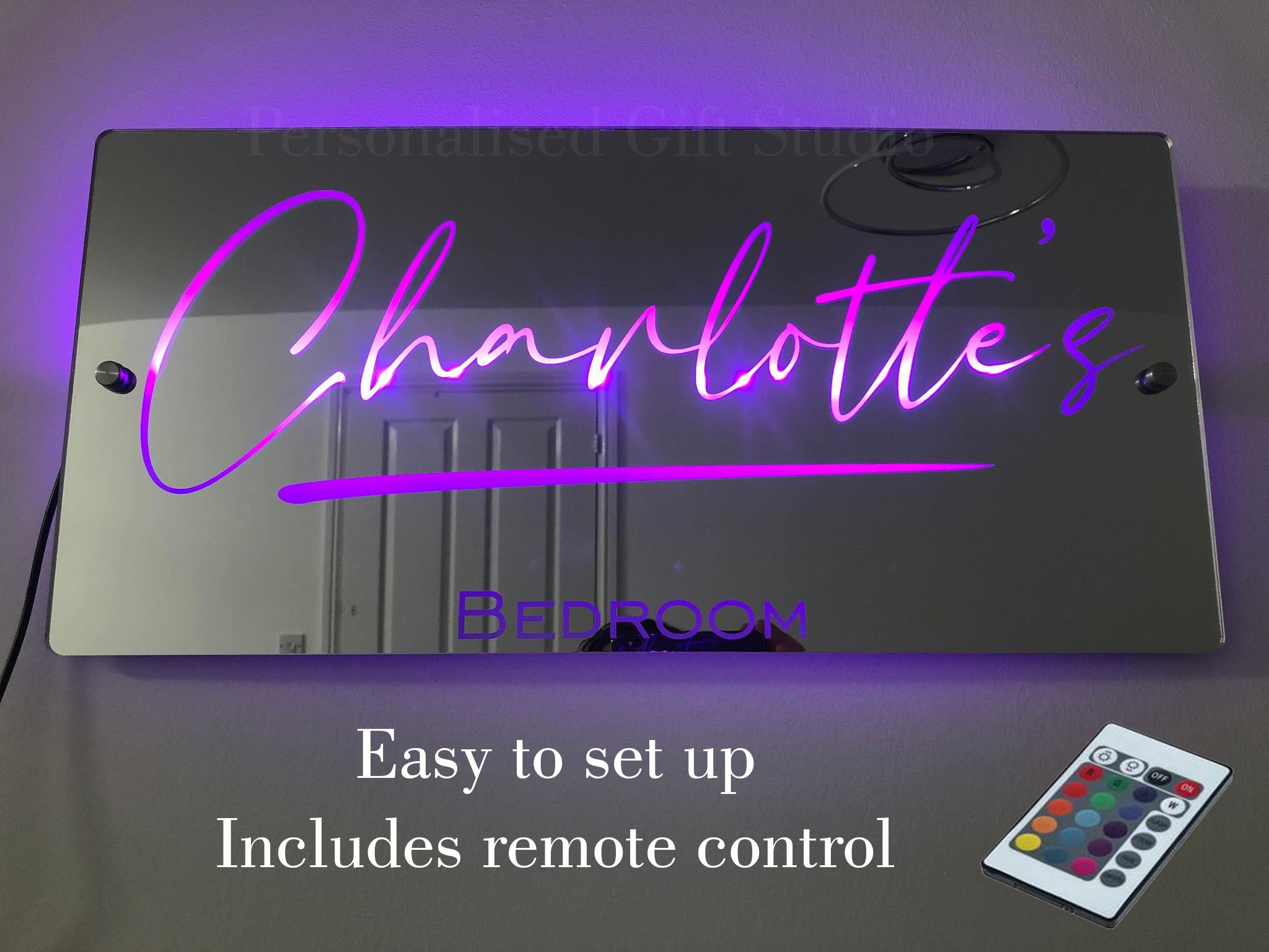 🔥Hot Sale🔥Personalised Name Mirror - Light Up Mirror(Buy 2 Get Free Shipping)